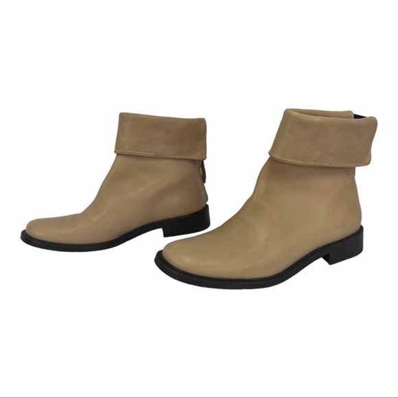 dusica dusica Distressed Tan Leather Ankle Boots, NWOT - Picture 3 of 7